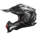 LS2 MX700 Subverter Evo-2 Off Road Crash Helmet Arched Black, Silver & Titanium