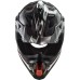 LS2 MX700 Subverter Evo-2 Off Road Crash Helmet Arched Black, Silver & Titanium