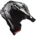 LS2 MX700 Subverter Evo-2 Off Road Crash Helmet Arched Black, Silver & Titanium