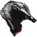 LS2 MX700 Subverter Evo-2 Off Road Crash Helmet Arched Black, Silver & Titanium