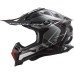 LS2 MX700 Subverter Evo-2 Off Road Crash Helmet Arched Black, Silver & Titanium