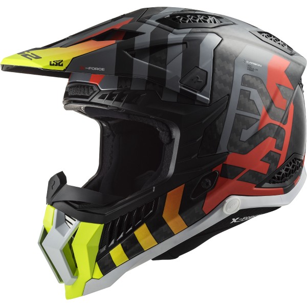 LS2 MX708C X-Force 2 Off Road Crash Helmet Barrier Yellow & Red
