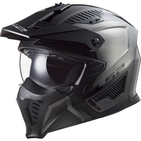 LS2 OF606 Drifter Open Face Helmet, Jeans Titanium