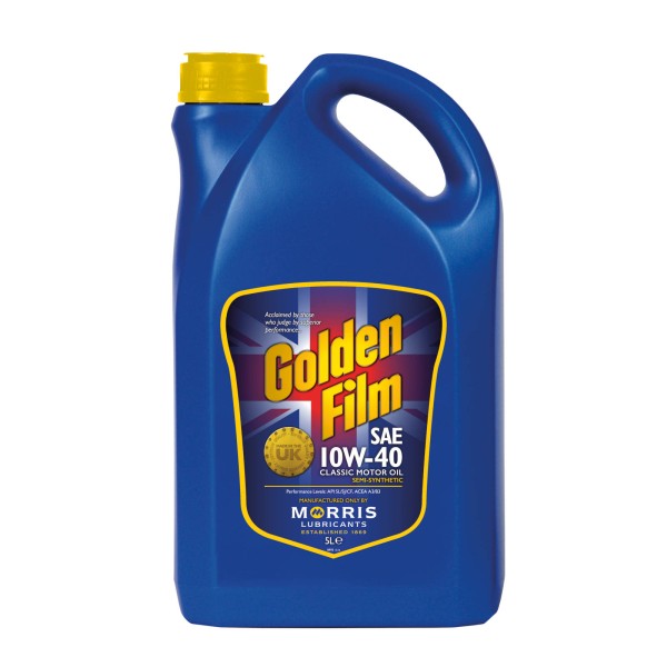 Morris Lubricants Golden Film SAE10W-40, 5 Litre Can
