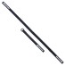 Oxford Products Self-tensioning Luggage Straps D-Ring Fastener, Black 26mm x 1.2m