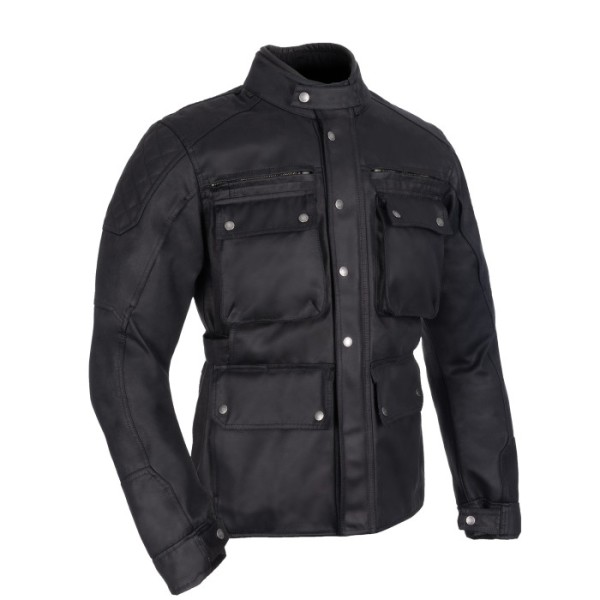 Oxford Products Sterling Dry2Dry Black Wax Cotton Jacket for Men Oxford Products Sterling Dry2Dry Black Wax Cotton Jacket for Men