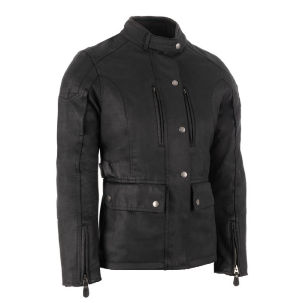 Oxford Products Sterling Dry2Dry Black Wax Cotton Jacket for Women Oxford Products Sterling Dry2Dry Black Wax Cotton Jacket for Women