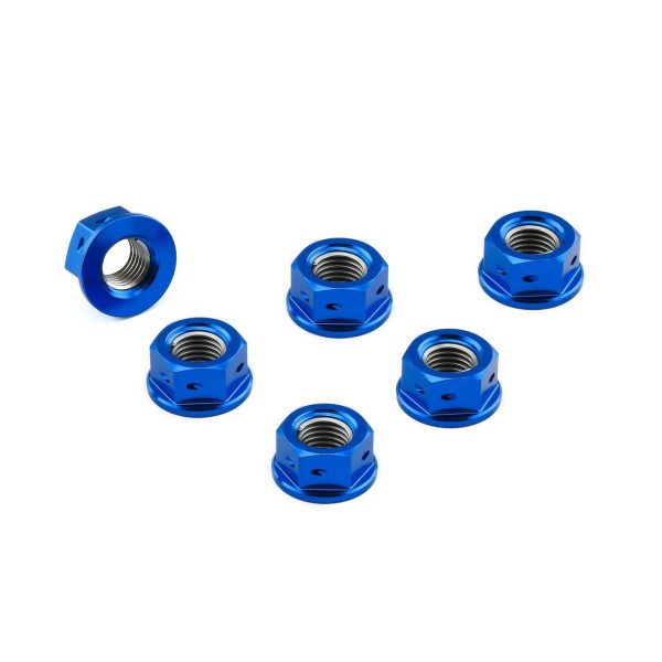 Pro-Bolt M10 x 1.25mm Aluminium Sprocket Nuts Kit - Set of 6