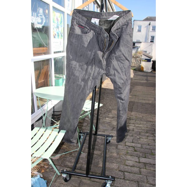 Air Ambulance Donation Hood Denim Motorcycle Jeans Size 40 UK