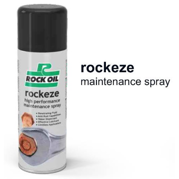 Rock Oil Rockeze Maintenance Spray & Penetrating Oil 400ml Aerosol