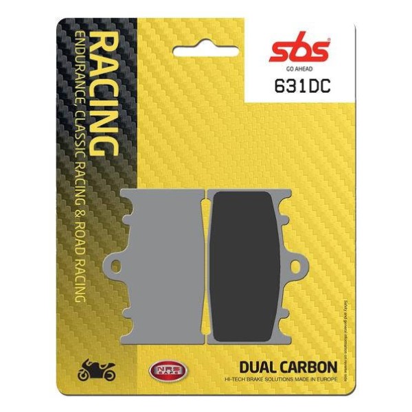 SBS Brake Pad 631DC Carbon Race Front Brake Pads