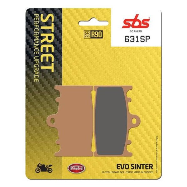 SBS Brake Pad 631SP Sport Evo Front Sintered Brake Pads