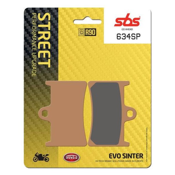 SBS Brake Pad 634SP Sport Evo Front Sintered Brake Pads