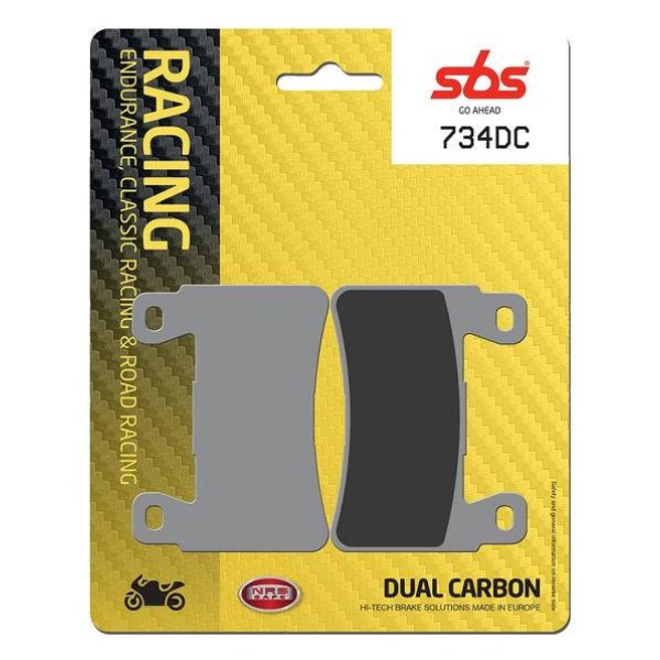 SBS PAD 734DC DUAL CARBON RACING ROAD SPORT TRACK