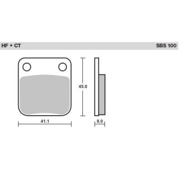 SBS Brake Pads  100 Series