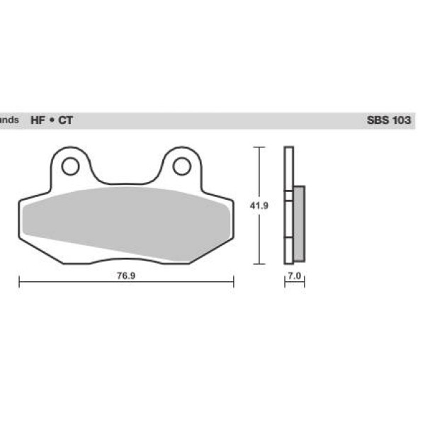 SBS Brake Pads  103 Series