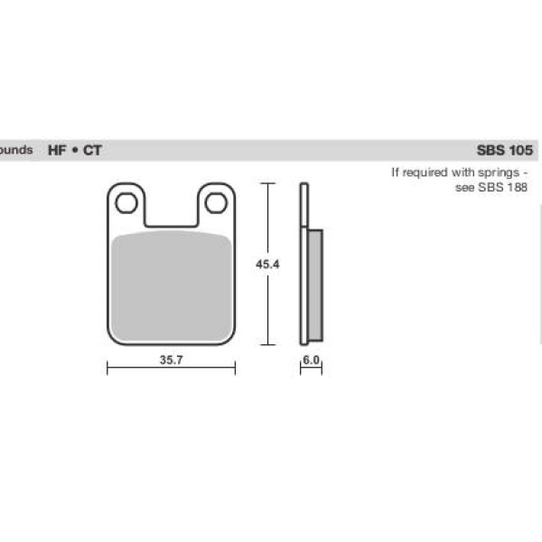 SBS Brake Pads  105 Series