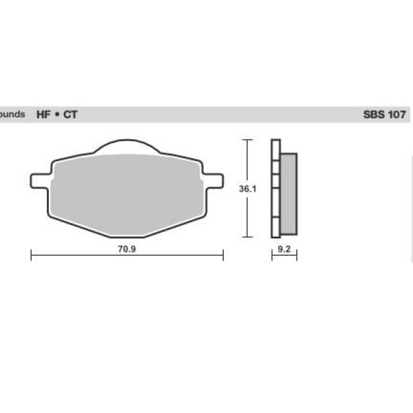 SBS Brake Pads  107 Series