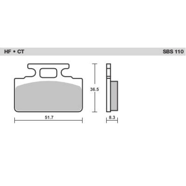 SBS Brake Pads  110 Series