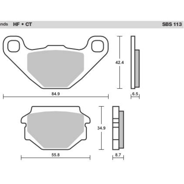 SBS Brake Pads  113 Series