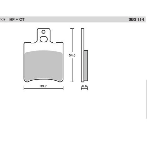 SBS Brake Pads  114HF