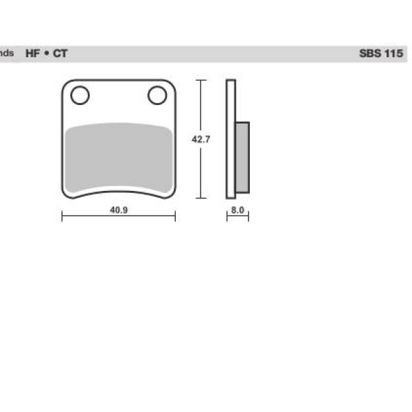 SBS Brake Pads  115 Series