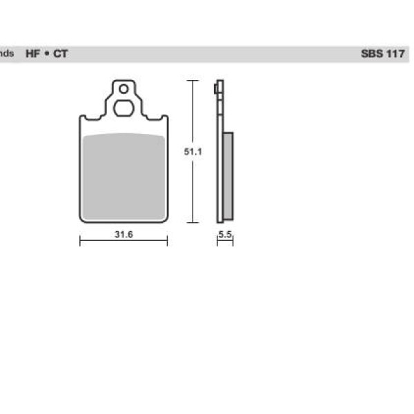 SBS Brake Pads  117 Series