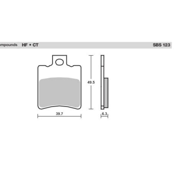 SBS Brake Pads  126 Series