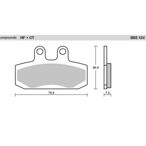 SBS Brake Pads  127 Series