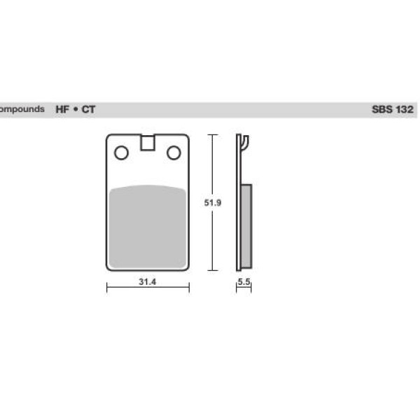 SBS Brake Pads  132 Series