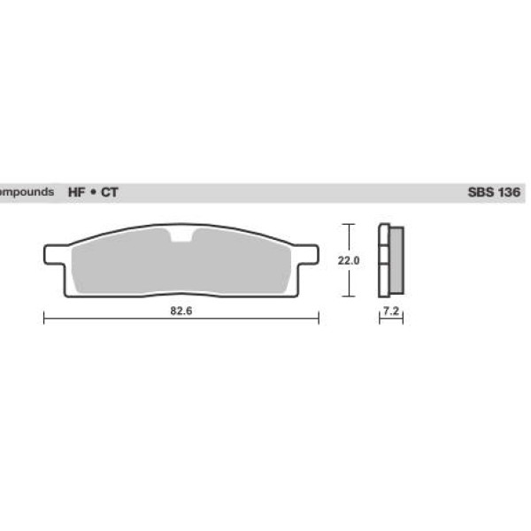 SBS Brake Pads  136 Series