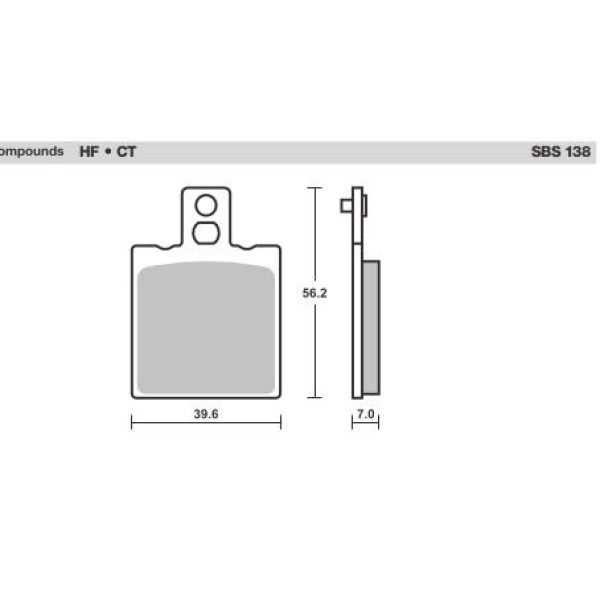 SBS Brake Pads  138 Series