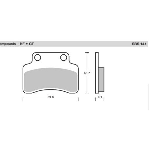 SBS Brake Pads  141 Series