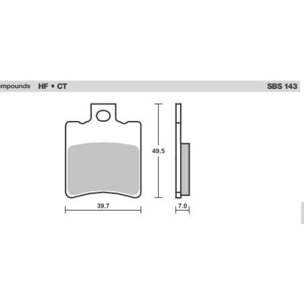 SBS Brake Pads  143 Series