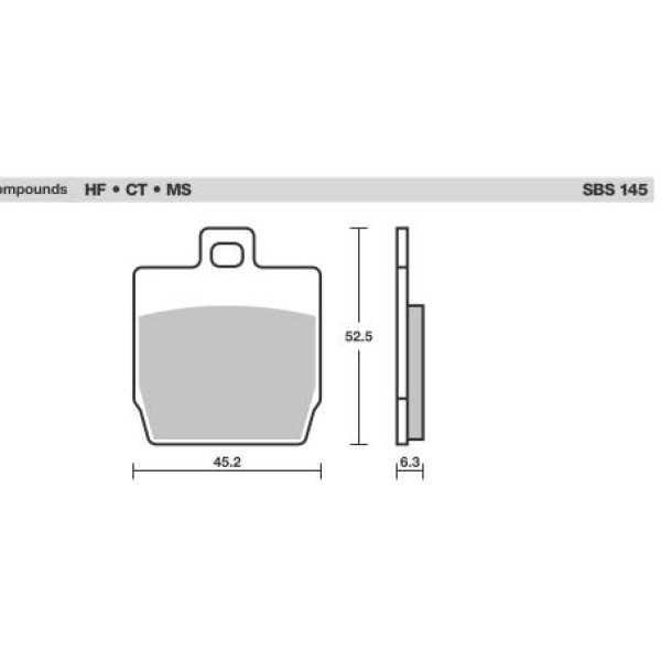 SBS Brake Pads  145 Series