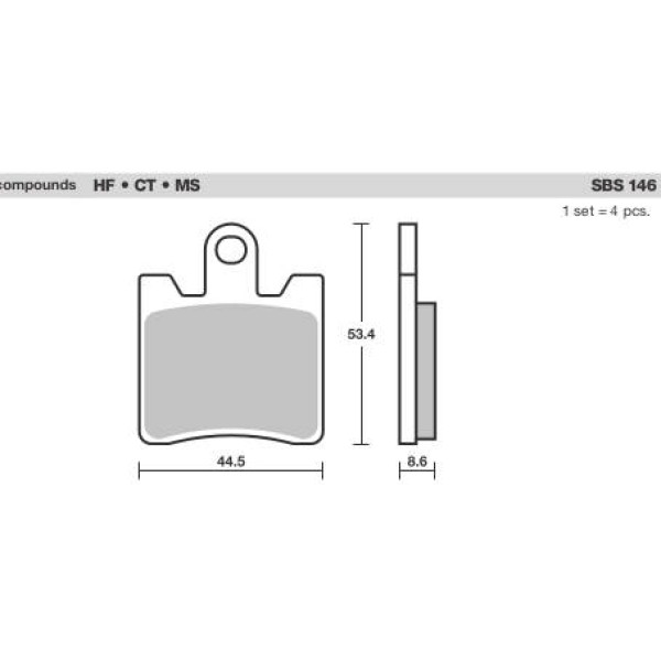 SBS Brake Pads  146 Series