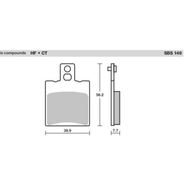 SBS Brake Pads  149 Series