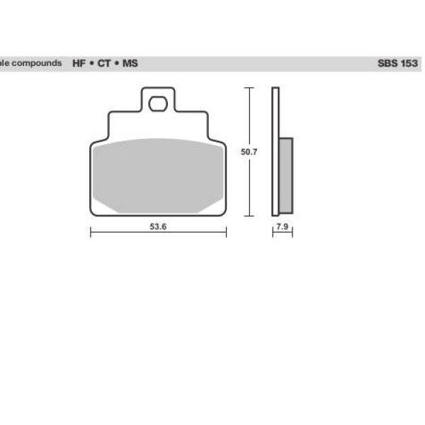 SBS Brake Pads  153 Series