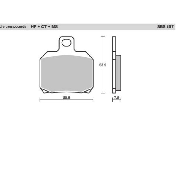 SBS Brake Pads  157 Series