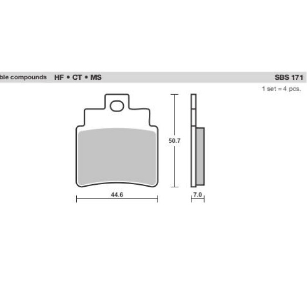 SBS Brake Pads  171 Series