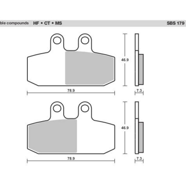 SBS Brake Pads  179 Series