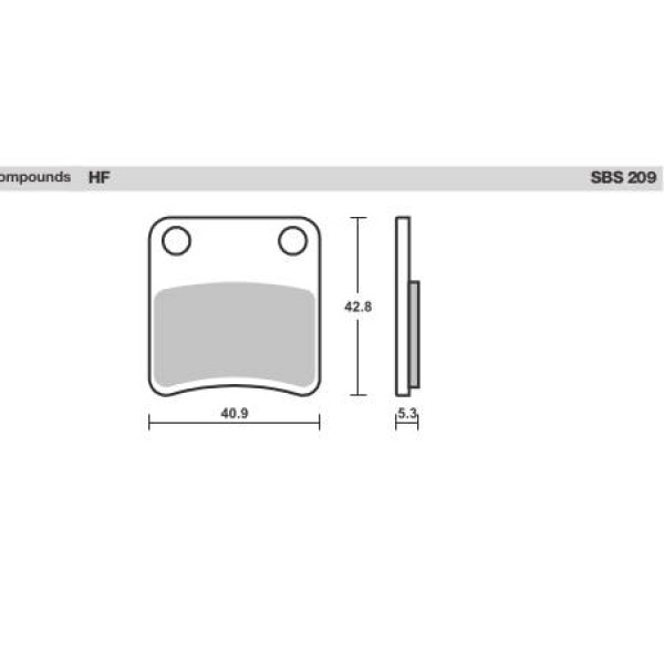 SBS Brake Pads  209HF