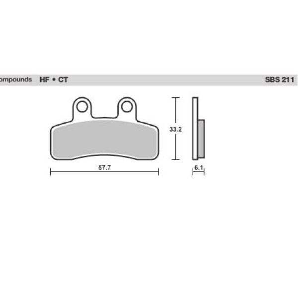 SBS Brake Pads  211 Series