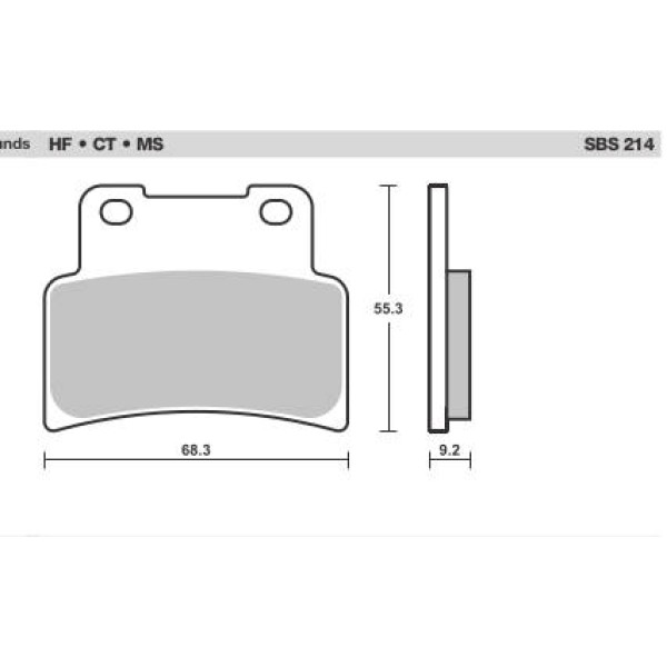 SBS Brake Pads  214 Series