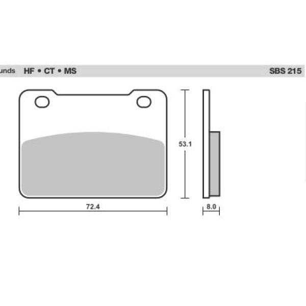 SBS Brake Pads  215 Series