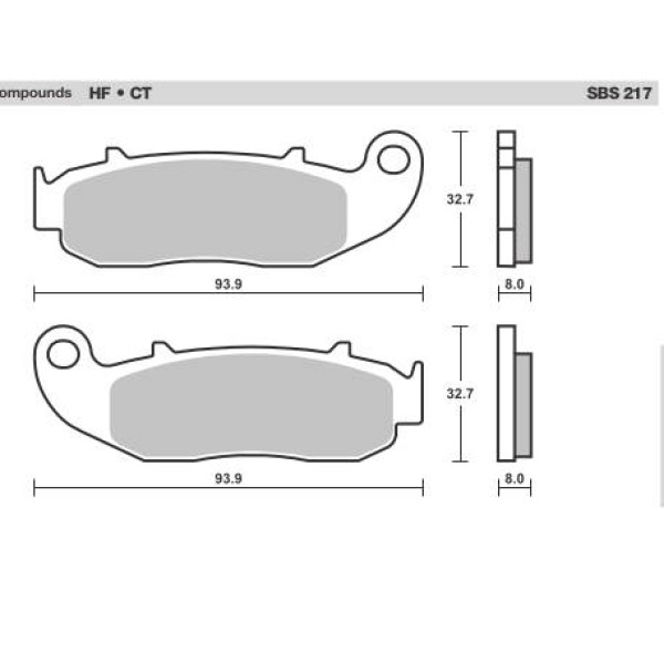 SBS Brake Pads  217 Series