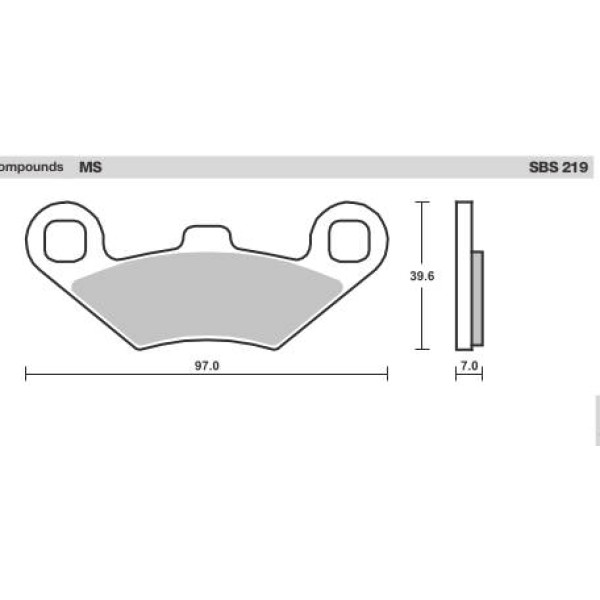 SBS Brake Pads  219 Series