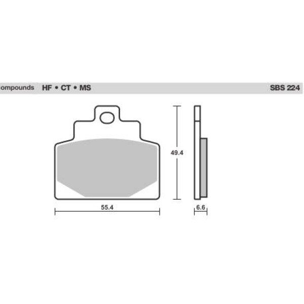 SBS Brake Pads  224 Series