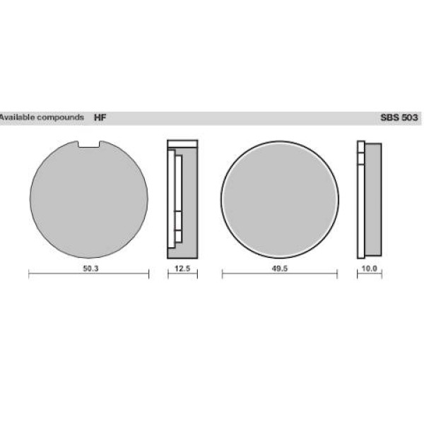 SBS Brake Pads  503 Series