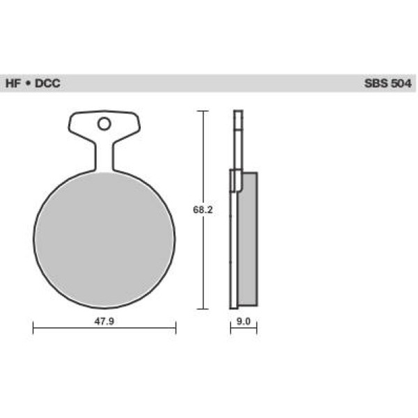 SBS Brake Pads  504 Series